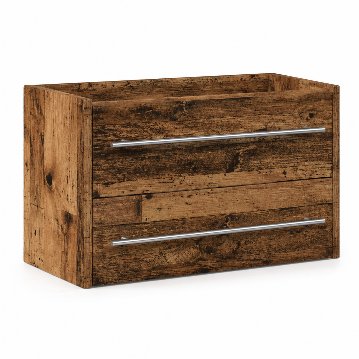Meuble Sous Vasque en Bois Vieilli | 60 à 80 cm