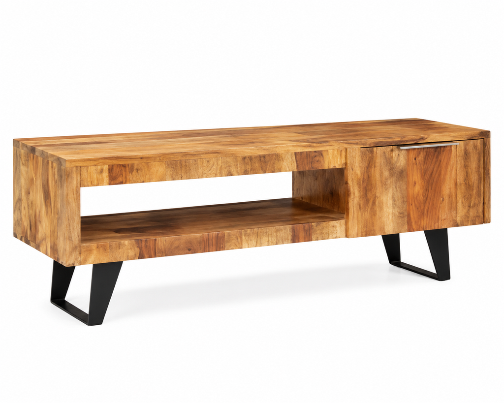 Meuble TV en Sesham Massif | 140 cm