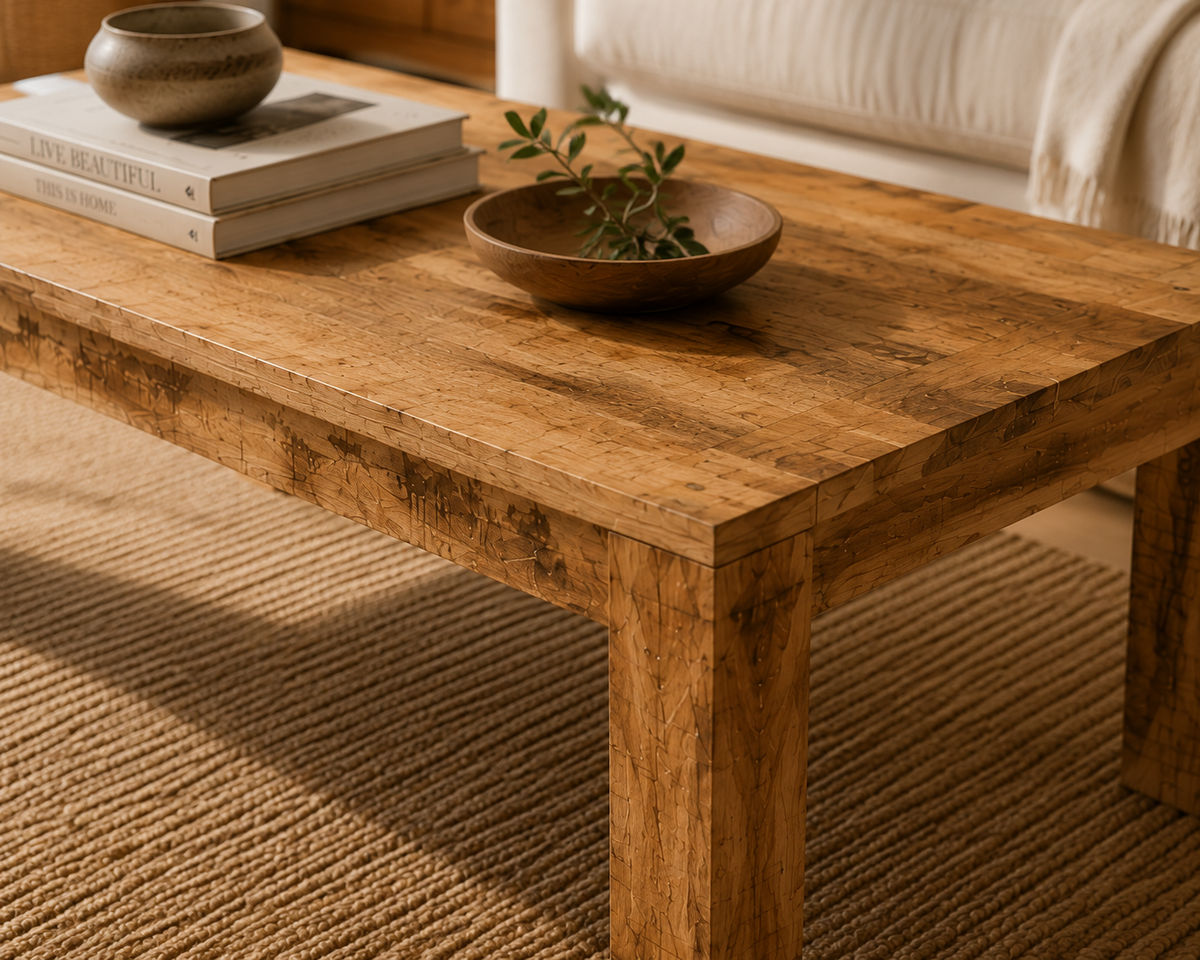 Table Basse en Manguier Massif | 100 cm