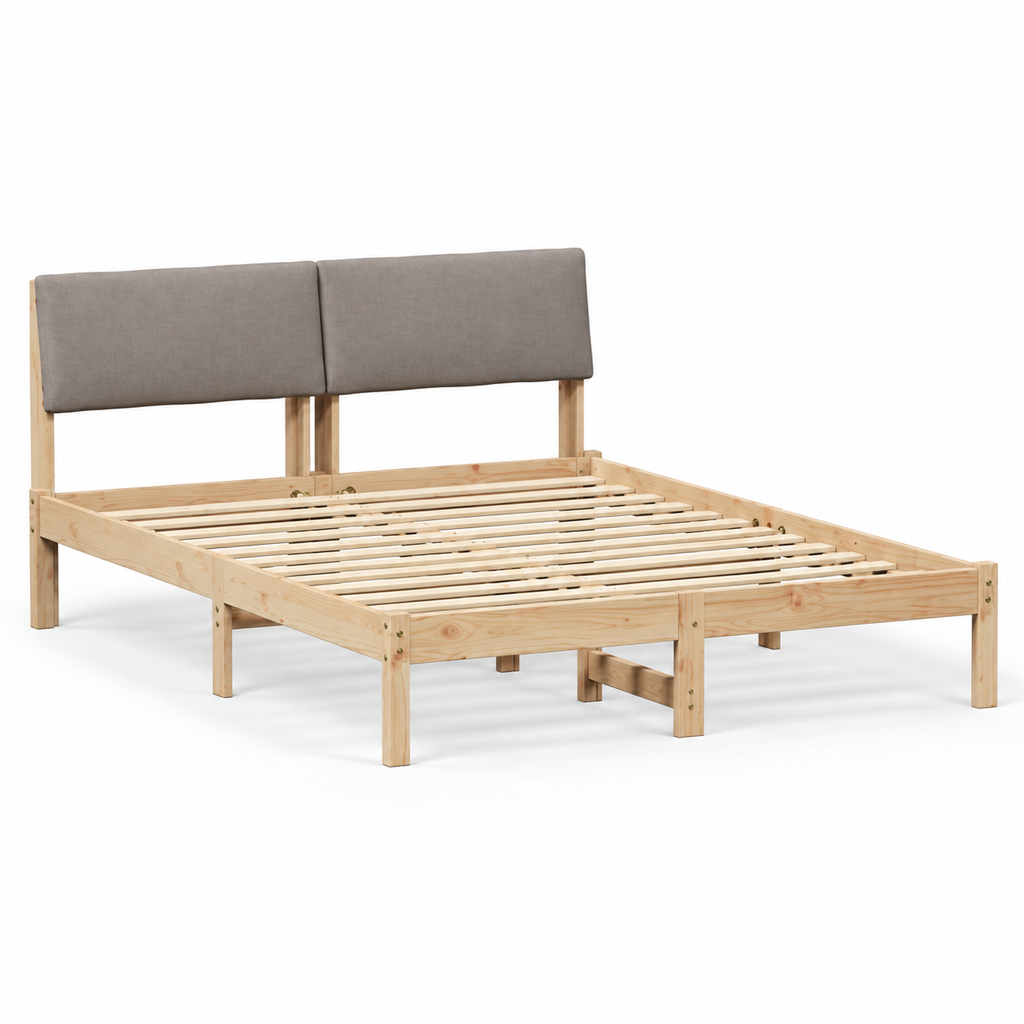 Lit en Pin Massif avec Sommier | 160 cm