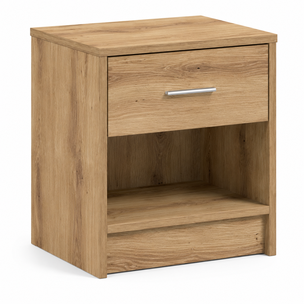 Table de Chevet en Chêne | 1 Tiroir - 35 cm