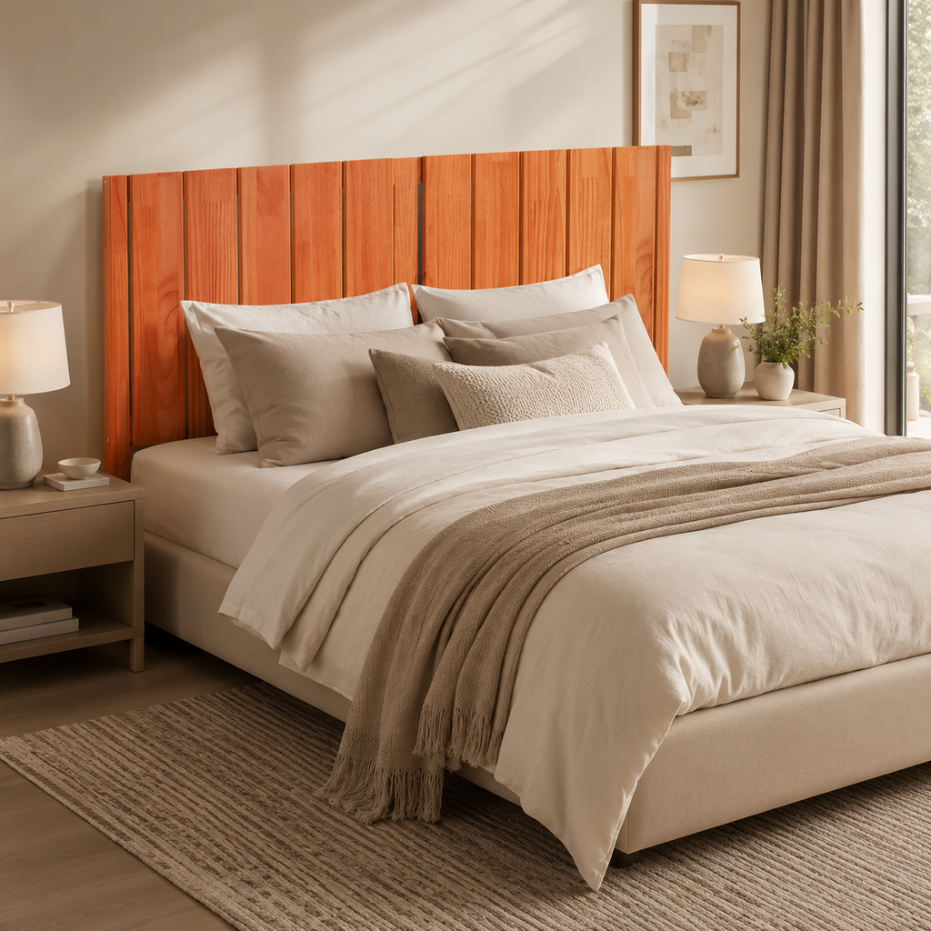 Tête de Lit en Bois de Pin Massif - Verticale | 135 cm