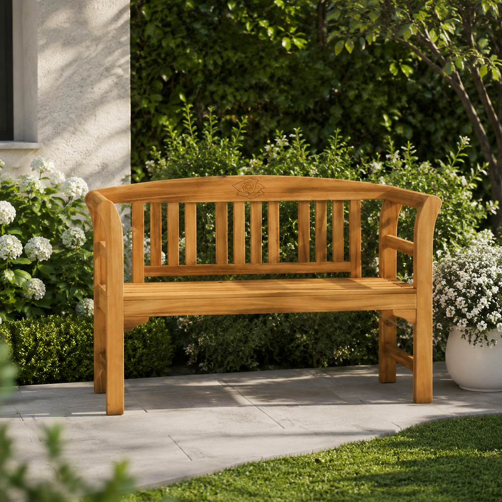 Banc de Jardin en Teck Massif | 114-157 cm