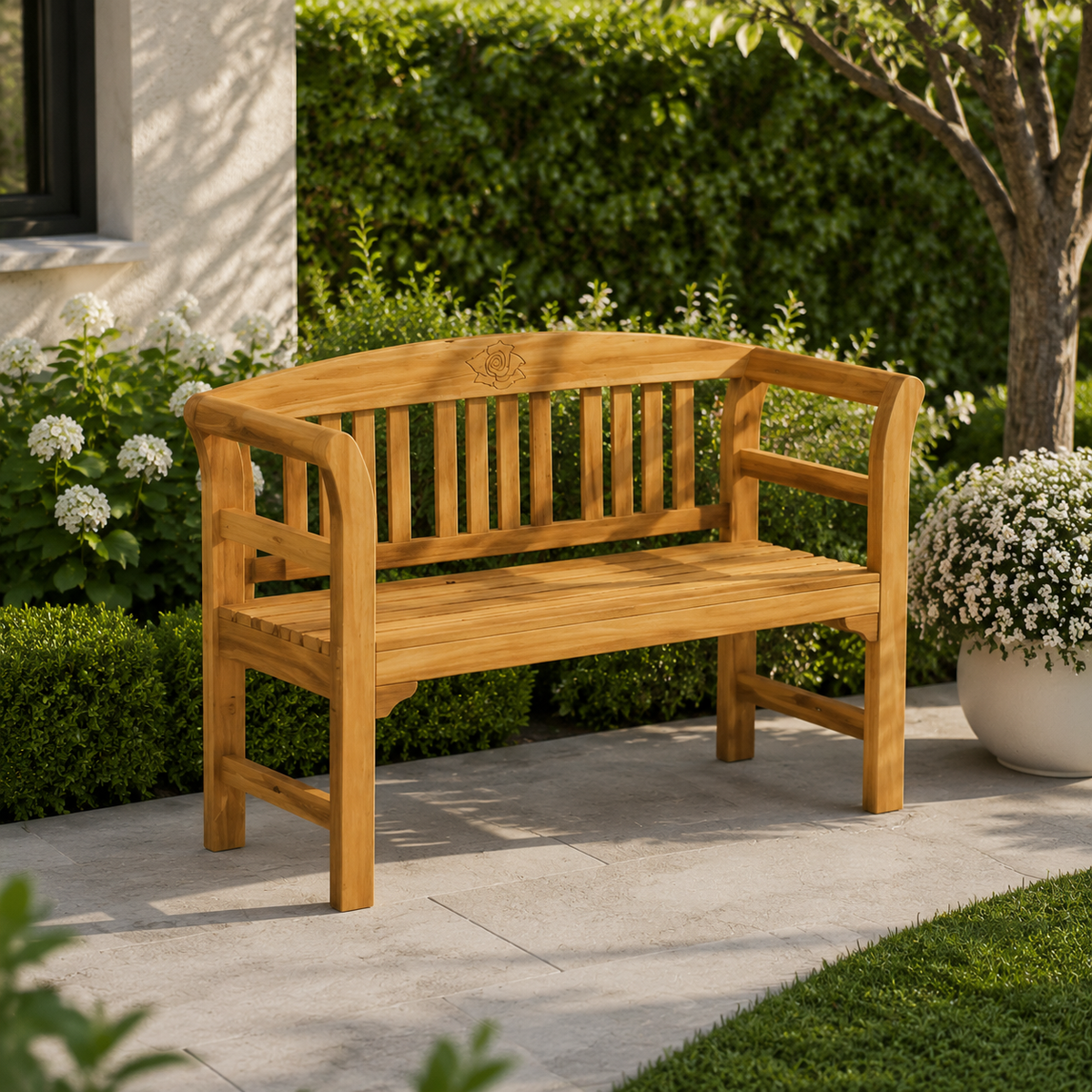 Banc de Jardin en Teck Massif | 114-157 cm