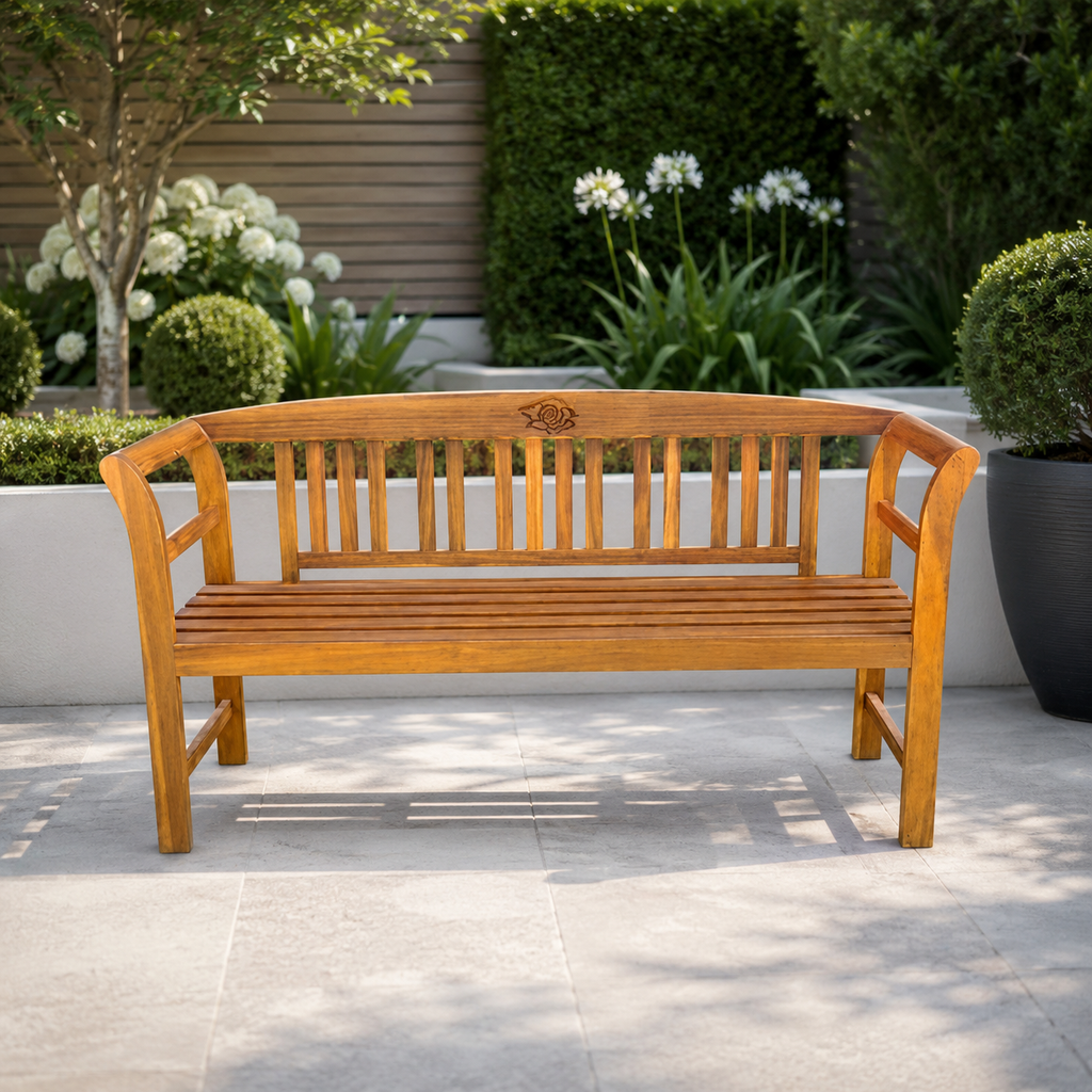 Banc de Jardin en Teck Massif | 114-157 cm