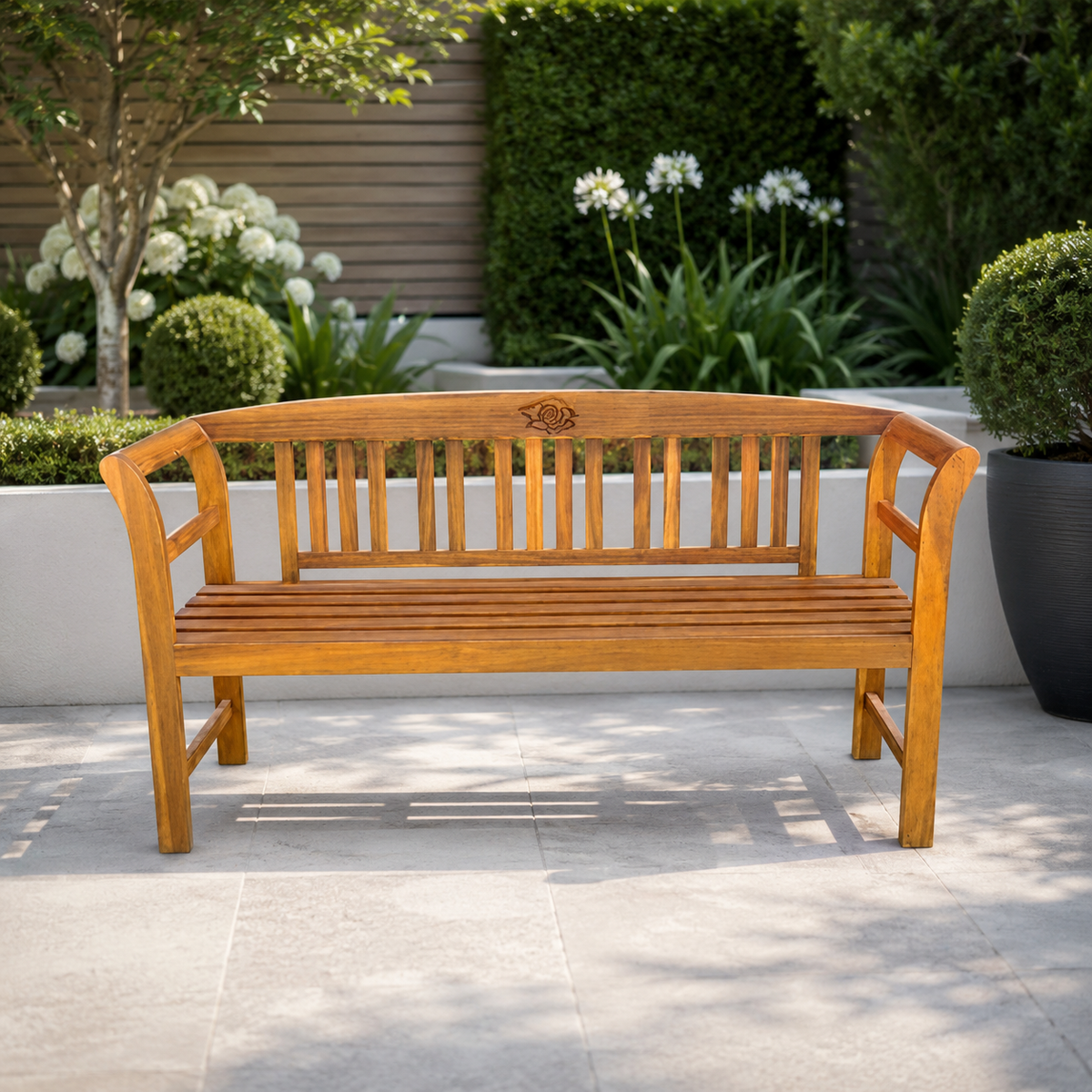 Banc de Jardin en Teck Massif | 114-157 cm